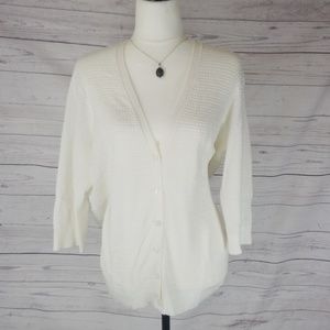 White crochet cardigan
